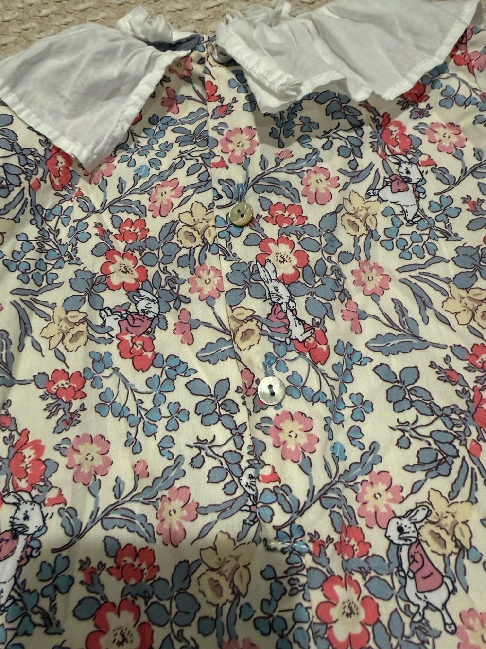 La Coqueta Floral Bunny Collared Dress - Picture 4 of 4